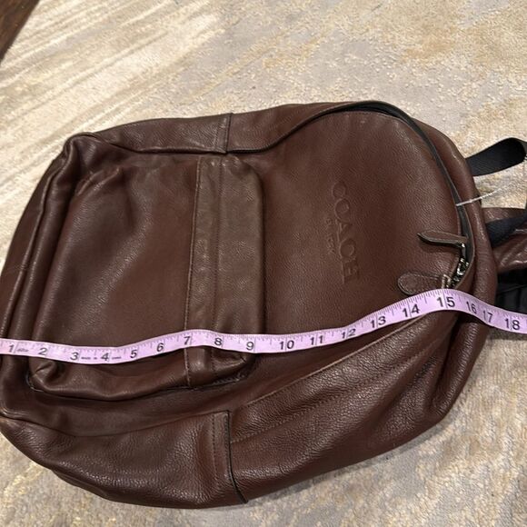 Coach Campus Leather Backpack Bag F72120 in Mahogany in GUC no major check pics - Picture 12 of 13